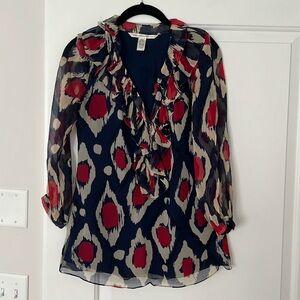 DVF silk blouse